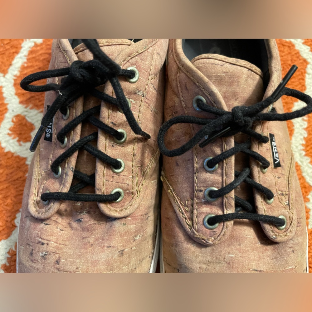 Vans 8.5 women’s a cork canvas shoe sneaker - Picture 4 of 11